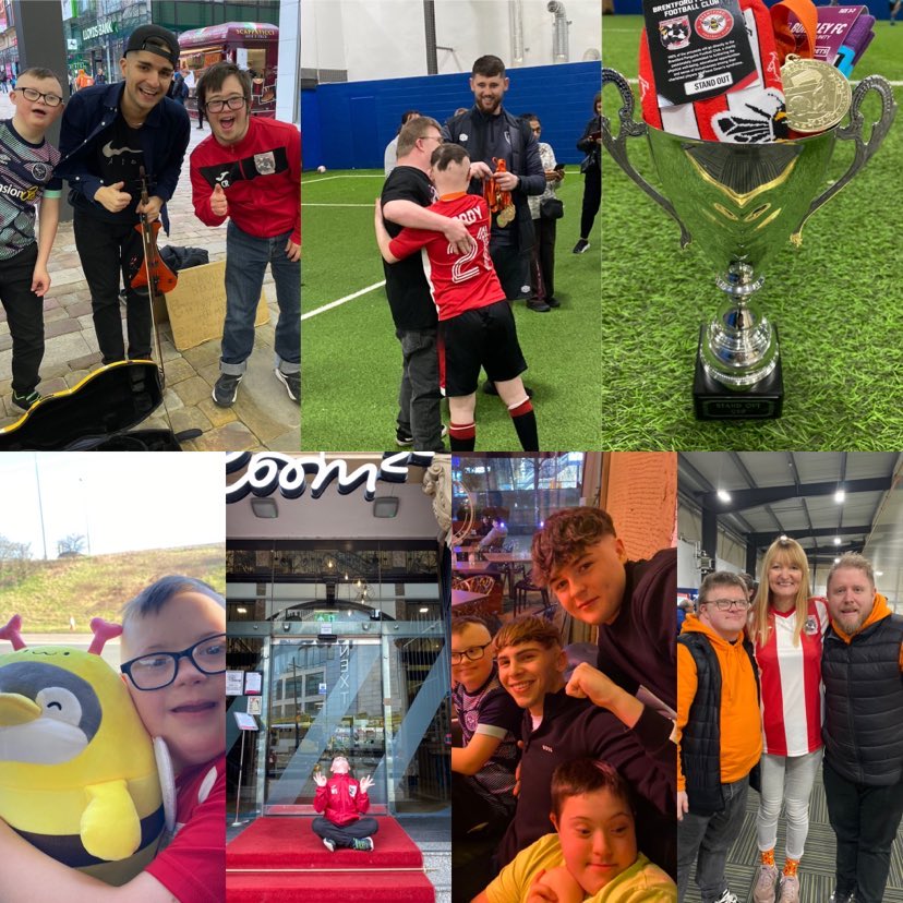 Impossible 2 squeeze in a tweet how much fun, love & kindness we experienced this weekend. @BrentfordPFC played a tournament with @BurnleyFC_Com sponsored by @StandOutSocksUK We made so many new friends & had a ball. @FootballMuseum treated us like royalty & we love Manchester🐝