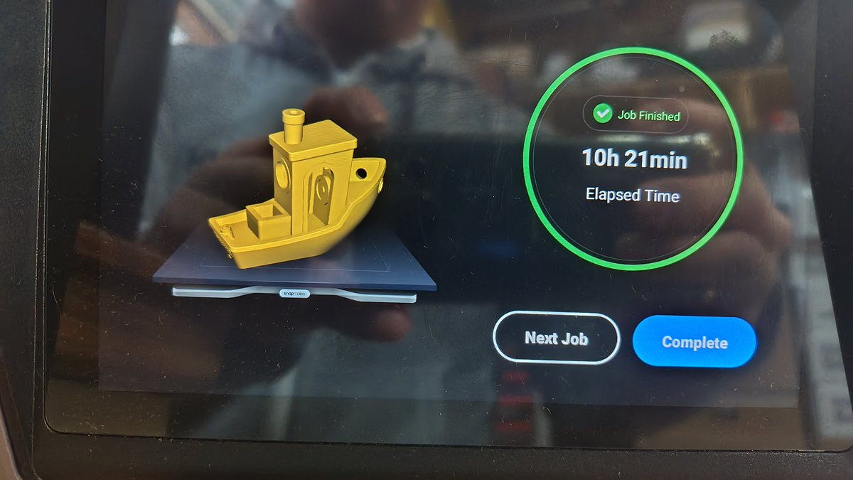 dreamhood23's tweet photo. #snapmaker
#Artisan
#テクダイヤ
#kaikaS (840)
#polymaker
#PolyTerraPLA
#PolyDissolveS1
#3DBenchy
#Cura
前回より定着は良くなったけどまだパラパラとお焦げが、、
なんか『飴色になるまで玉葱炒めて』って言われて目を離して焦がしたみたいな感じになってんだけど、、、 https://t.co/SJ7XpIcqWL