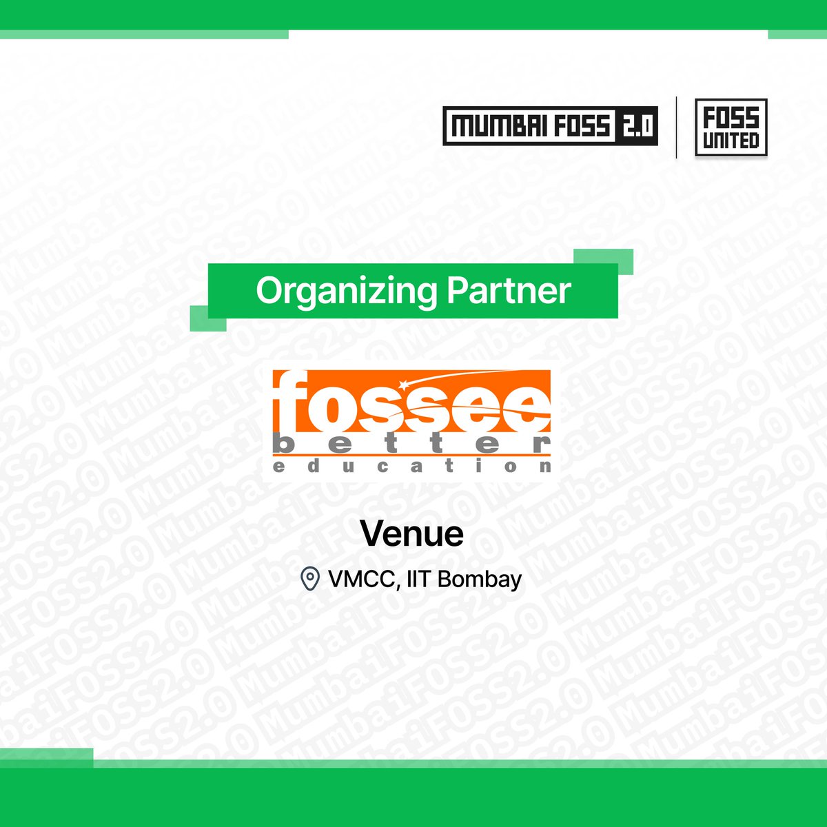 MumbaiFOSS's tweet image. Excited to announce @FOSSEE as our organizing partner! Together, we're empowering the open-source community. Let's make an impact together!
#fossee #MumbaiFOSS #MumbaiFOSS2024 #FOSSUnited