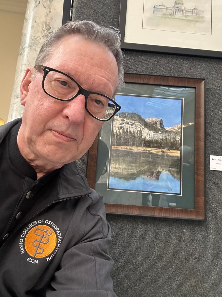 Dr. Don Dyer, Assistant Professor of Women’s Health, is an accomplished medical illustrator, but did you know that he is also a member of the Idaho Watercolor Society? His painting was recently on display at the Statehouse during the Capitol Rotunda Art Show!