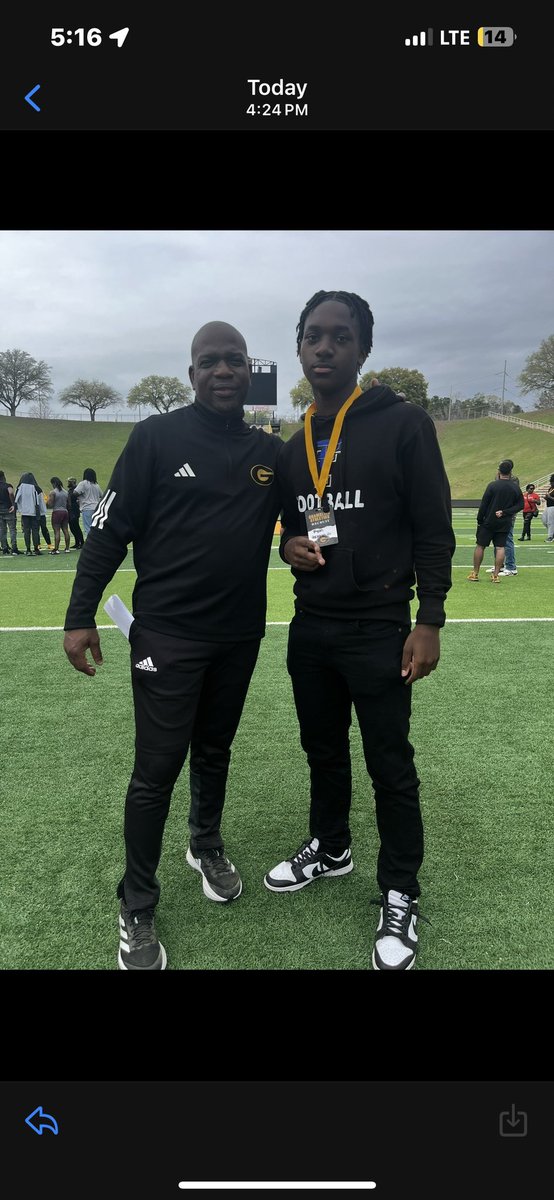 theryanjackson_'s tweet photo. Visited Grambling State University this past weekend and met a lot of inspiring coaches. Looking forward to working with these guys soon. 
#restoretheorder🖤💛🐯 @Coach_AAnand @KrisPeters06 @coachnoahhh @FSU_850 @coach_d_adams @tlchfootball https://t.co/CENuYrYhwY