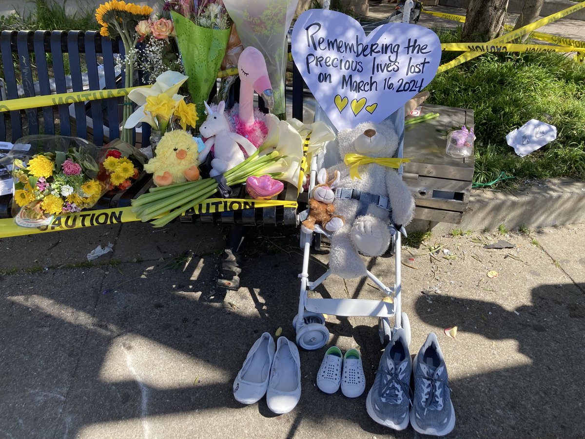 While creating a memorial today, we learned the woman who was hit has also died. The baby remains in critical condition. Bring flowers & stuffies to West Portal tomorrow at 5PM for a vigil. No speeches. Just space to grieve this profound tragedy and honor the victims' lives.