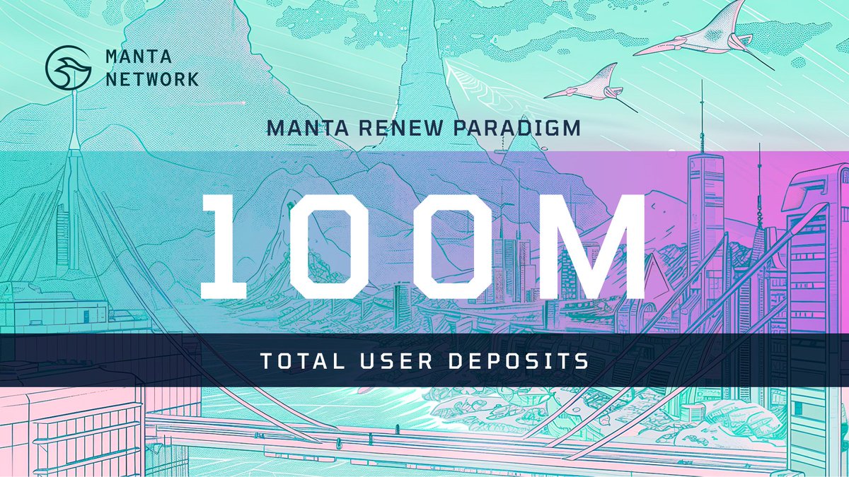 #MantaRenewParadigm has hit over $100m+ in total user deposits! Join today to earn your share of 3%+ total token supply across 11 of the top @MantaNetwork ecosystem projects. Join Renew Paradigm: renewparadigm.manta.network 👇 Learn more about all the different ecosystem projects