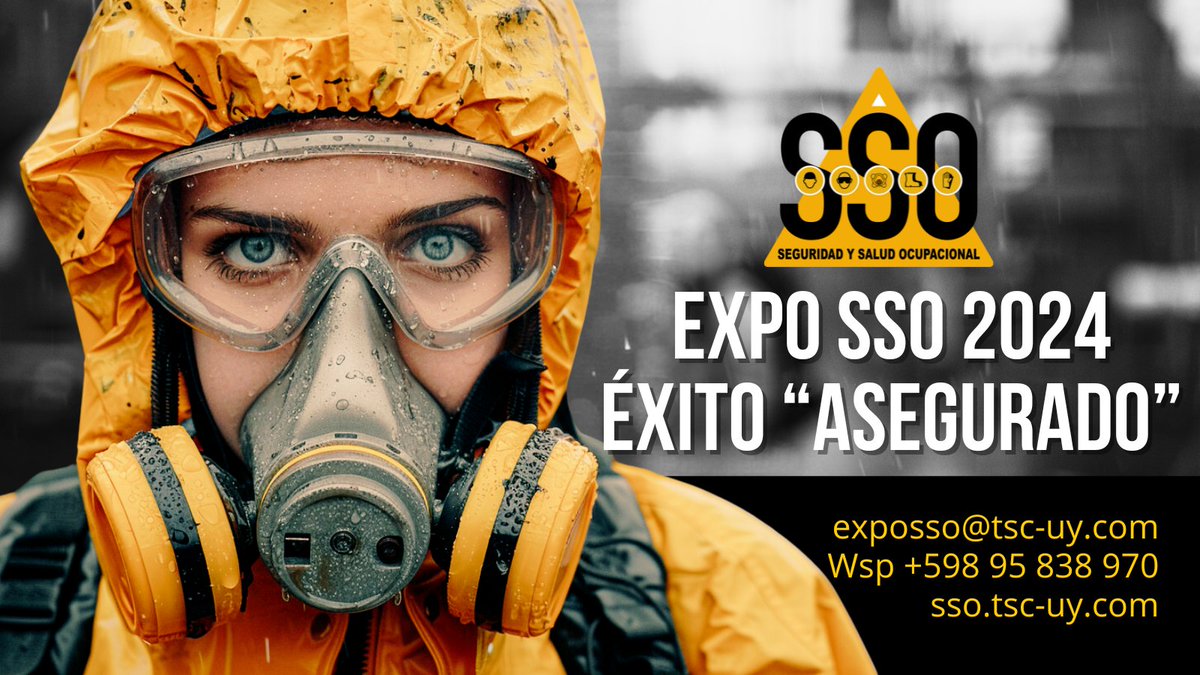 ssouruguay's tweet photo. 🛡️ ¡Prepárate para liderar el cambio en el mundo laboral! Participa en la Expo SSO2024 y descubre las últimas tendencias en #SeguridadYSaludOcupacional. Conéctate con expertos, innova en tus estrategias y eleva los estándares de tu empresa. Tu salud y seguridad no son negociables https://t.co/ZxHkJiD62q
