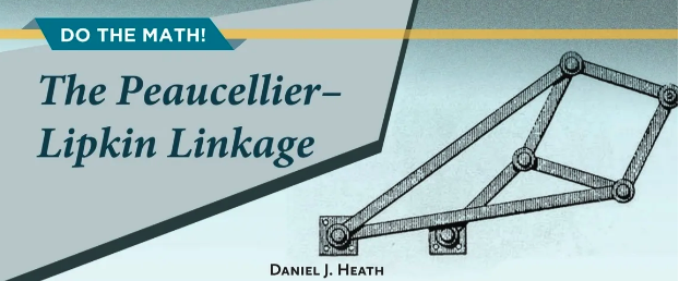 TedG's tweet photo. Need something to do for an upcoming spring break? This article from the Feb @maanow Math Horizons features a paper-craft Peaucellier-Lipkin Linkage. And you'll learn a bit about linkages in general before folding!

https://t.co/xL9gHWEvQk

#math #papercraft @tandfSTEM https://t.co/Nvps1evZRu