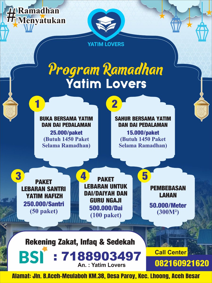 rizkimuham7788's tweet photo. Yuk.. ikuti program kami,mumpung masih di bulan suci ramadhan jangan di tunda lagi,
Mari tunaikan kebaikan di bulan penuh berkah ini 😊 https://t.co/LMt70corTx