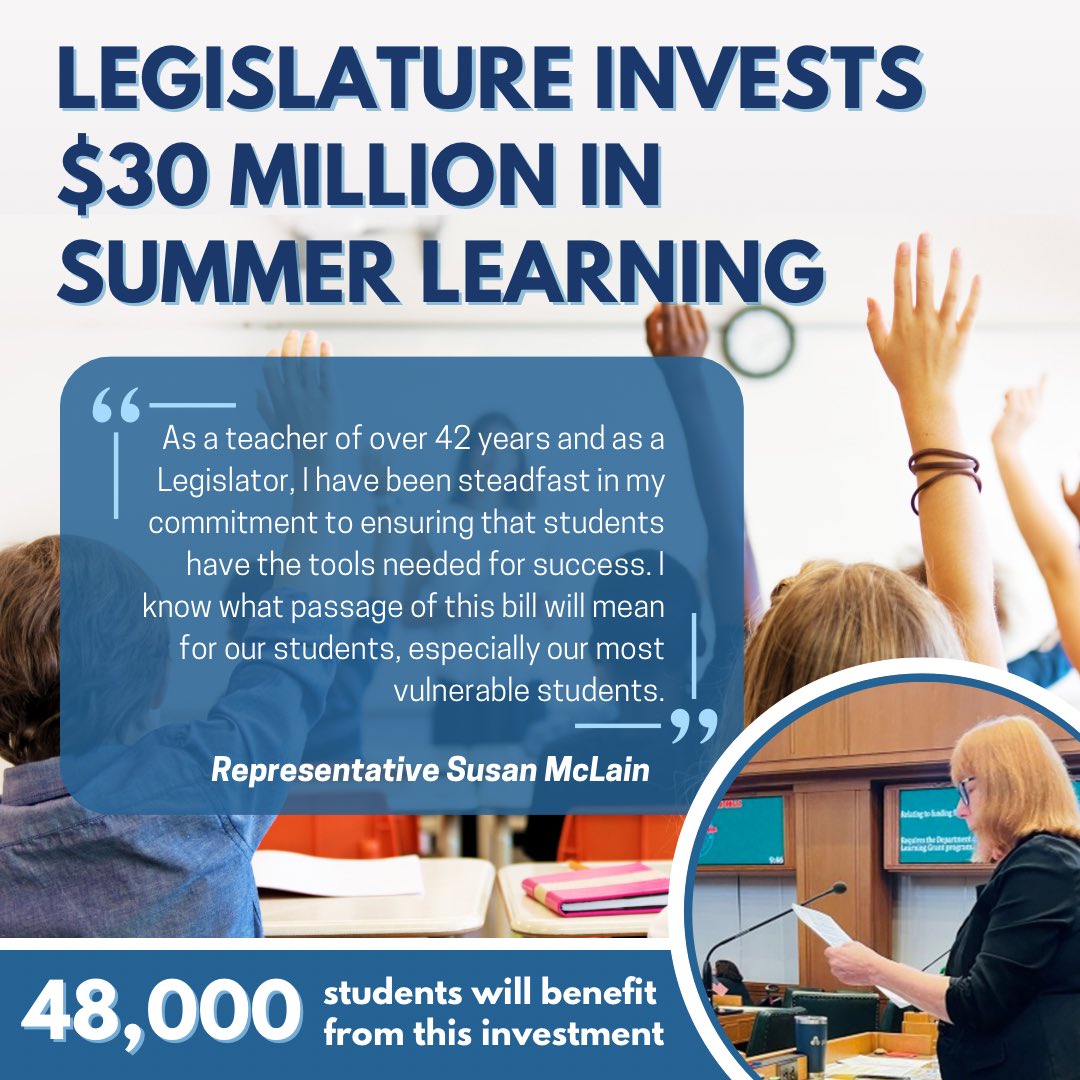 We’re working to meet every student’s needs in Oregon and it’s why we funded summer learning programming in the 2024 legislative session. #orleg #orpol