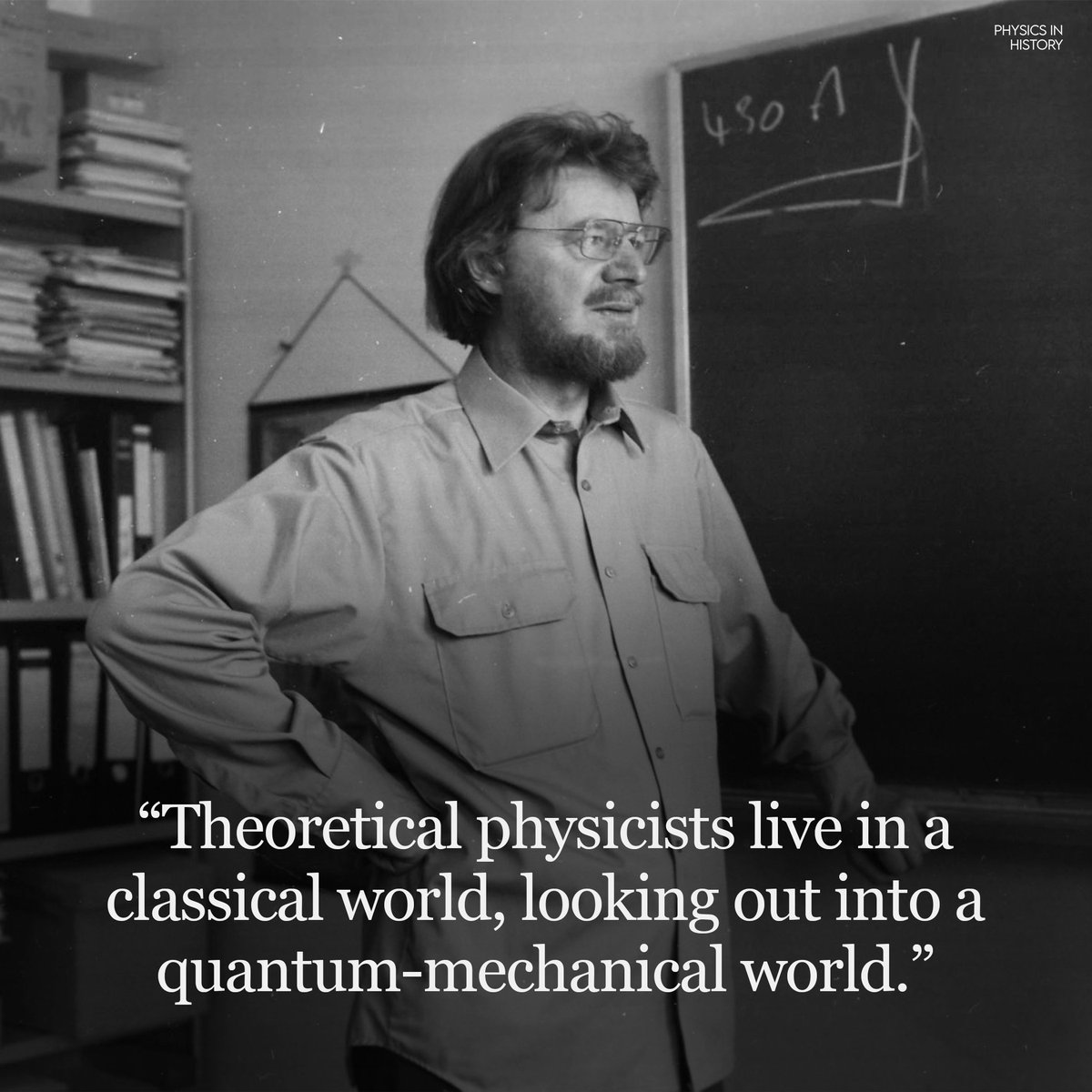 Theoretical physicists live in a classical world, looking out into a quantum-mechanical world. The latter we describe only subjectively, in terms of procedures and results in our classical domain. - John S. Bell