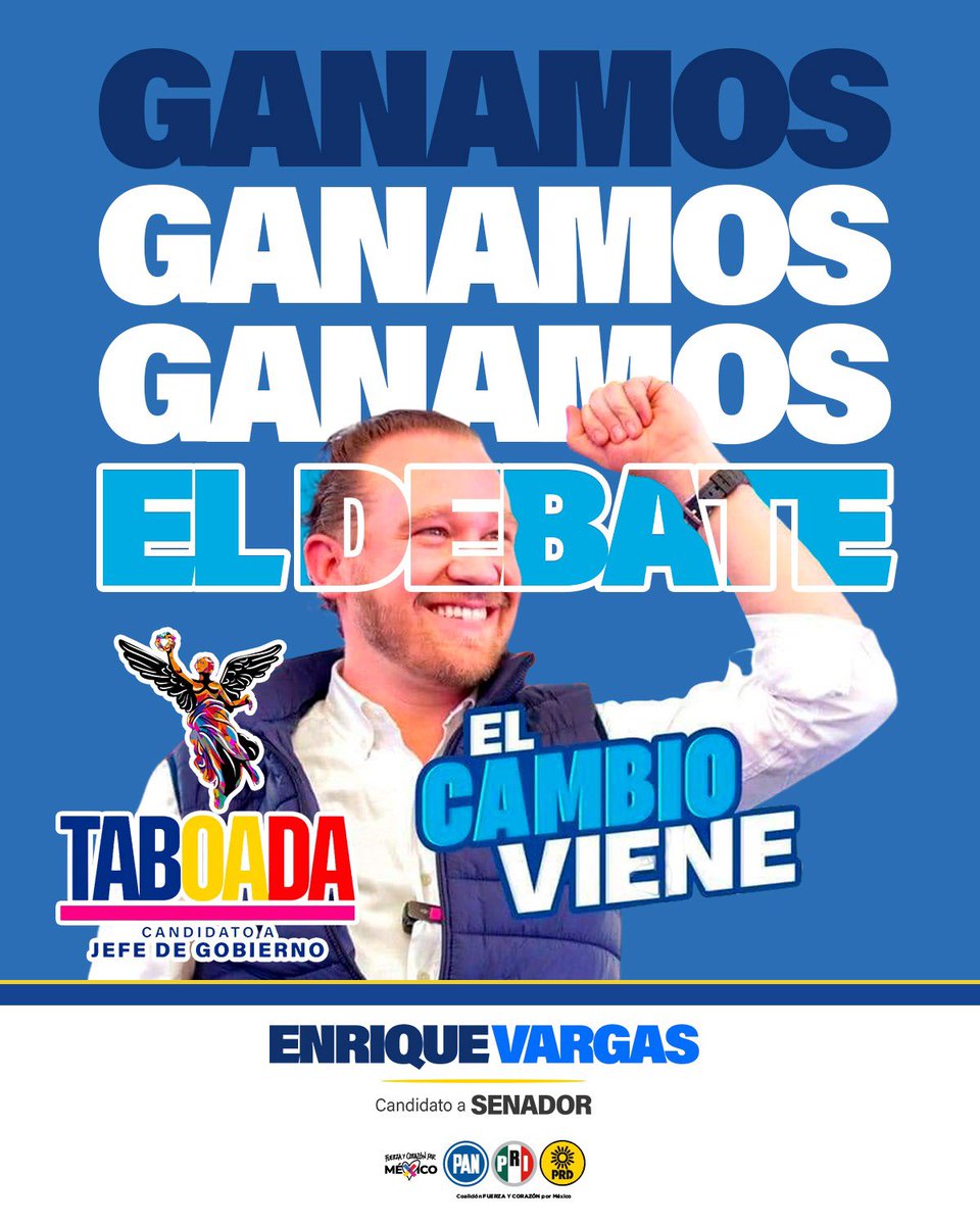 El gran desempeño el de esta noche de Santiago Taboada quien estoy seguro será el próximo Jefe de Gobierno en la #CDMX 

Santiago es la mejor opción para gobernar una ciudad de retos. Tiene la experiencia y la capacidad para dar resultados. 

#VotaPAN 
#DebateChilango