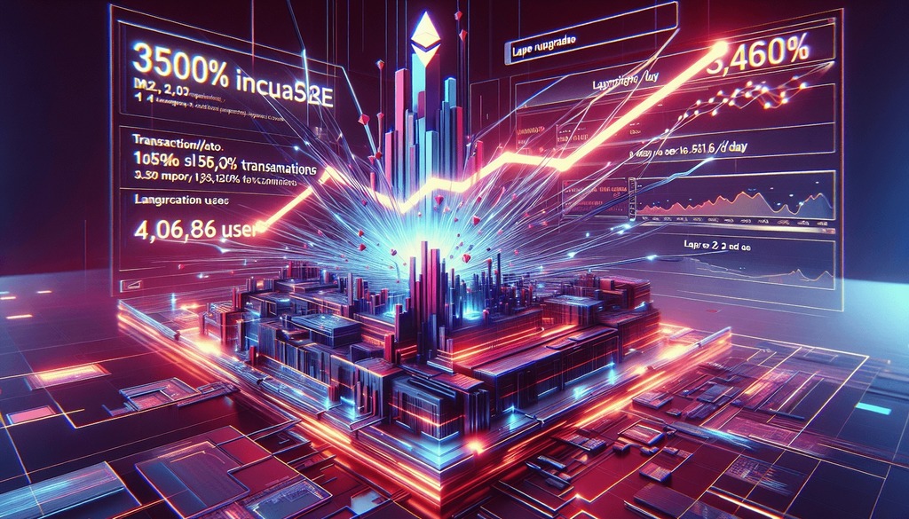 CheekyCrypto's tweet photo. π Base Ethereum layer-2 network transactions surged 350% post-Dencun upgrade, hitting a record 2M/day on March 16. New users soared by 3,200% reaching 666,866/day. Exciting growth! #Ethereum #BaseUpgrade
Read more here: https://t.co/sgERtFZZ1N https://t.co/GSVxt3URRk