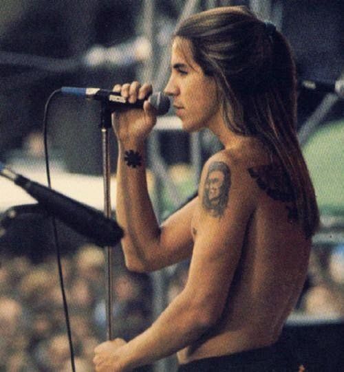 Anthony Kiedis of the Red Hot Chili Peppers, 1984.