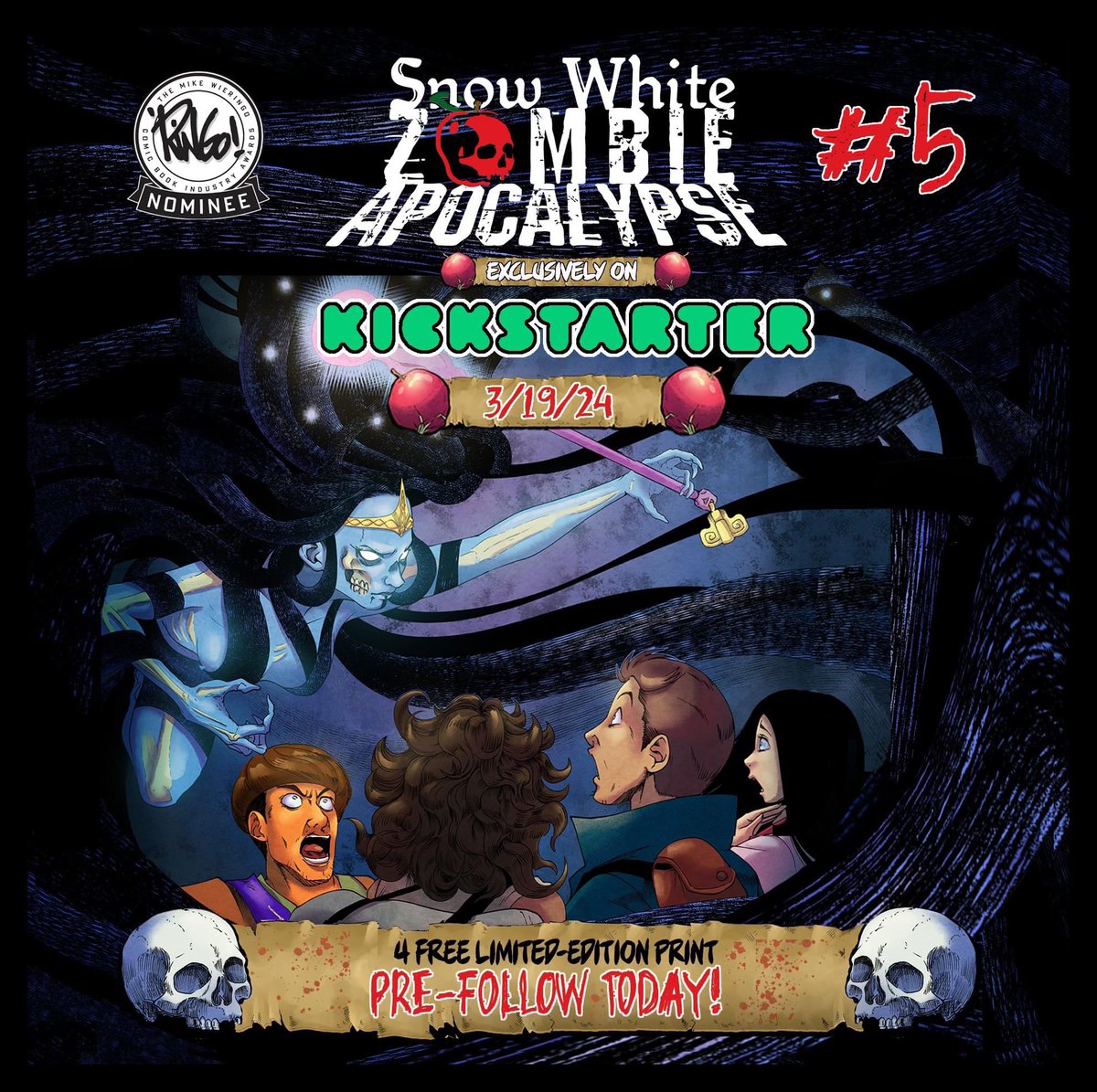 Trying to get 225 Pre-Followers before morning. Have 220. Who can help me out and make sure myself <a href="/Luana_Vecchio_/">Luana Vecchio</a> <a href="/hanaroda/">Hyeondo Park</a> @JioButlerArt and now <a href="/AdamBryceThomas/">ABT ☕️@DRAGONCON2025</a> can bring you the NEXT issue of <a href="/SnowWhiteBones/">Snow White Zombie: Apocalypse</a>?! kickstarter.com/projects/brent…