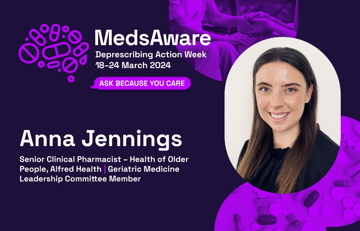 Advanced Pharmacy Australia (@adphaau) on Twitter photo Anna Jennings, Senior Clinical P'cist - Health of Older People <a href="/AlfredHealth/">The Alfred</a>, says: 'Involve your patient in deprescribing - I canโt stress this enough.'
Read our full A Minute With... Anna here! โ buff.ly/3Z51r3t
#MedsAware ๐๐ฌ Anna Jennings, Senior Clinical P'cist - Health of Older People <a href="/AlfredHealth/">The Alfred</a>, says: 'Involve your patient in deprescribing - I canโt stress this enough.'
Read our full A Minute With... Anna here! โ buff.ly/3Z51r3t
#MedsAware ๐๐ฌ