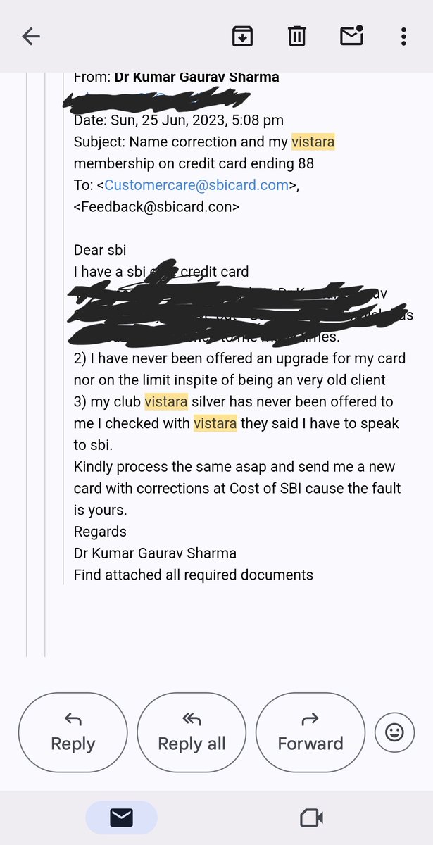 Still waiting ✋️ 😪 😕 Time is money.... U are wasting both. Worst credit card service I had complained that On your portal we have to add our vistara membership number only then it gets activated. Unfortunately the link fails as soon as I fill details and submit. But