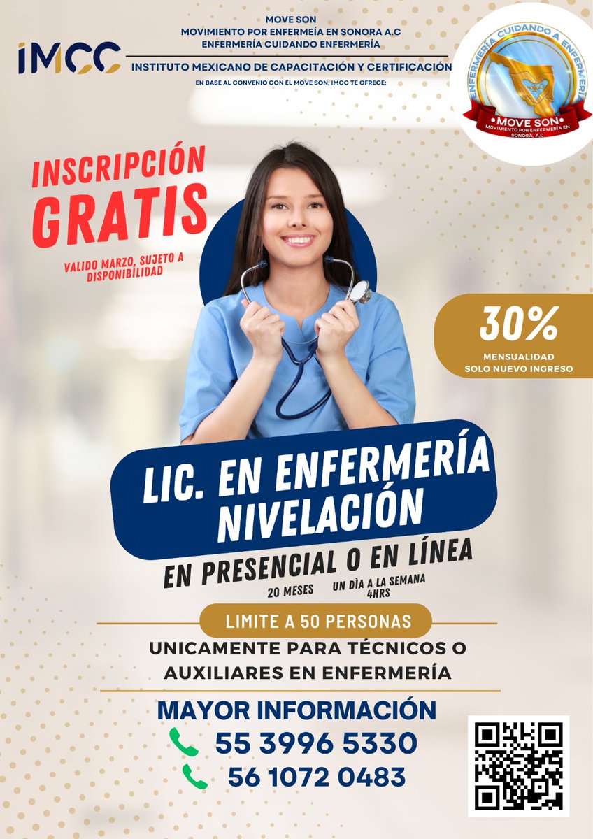 sonoramoveson's tweet photo. 🔴🏫📚 #MOVESON | #IMCC Escuela Superior de Capacitación y Certificación

https://t.co/v9BwJ049xr https://t.co/IZTSkT8MvP