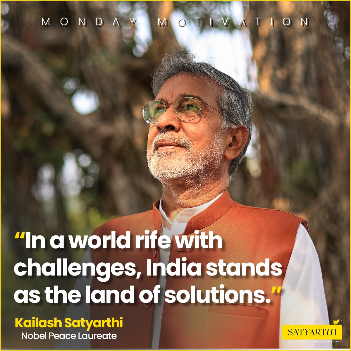 ✅💯
#Kailashsatyarthi #India #MondayMotivation
