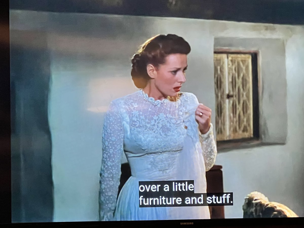 Condimentgrrl's tweet image. These silver and dishes were once very important to women to inherit because it was their only wealth.  Now, most people won’t take the family china #TCMParty #TheQuietMan