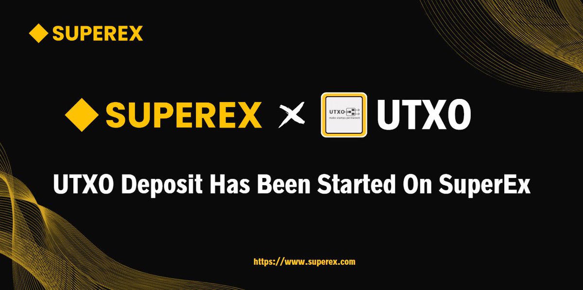 SuperEx_VietNam's tweet photo. 🔶 #SuperEx has officially opened the Deposit portal for $UTXO (@SRC20_UTXO)

You can now start depositing $UTXO into #SuperEx to prepare for trading when $UTXO is listed

👉 Register a #SuperEx account to Trade Token #SRC20 : https://t.co/NP9fBFLJav

#SuperEx #SRC20 #UTXO https://t.co/VAIYwomif1