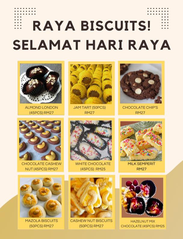 Assalamualaikum sahabat twitter ada sesiapa nak order Biscuits Raya  bole DM  saya ....tq
