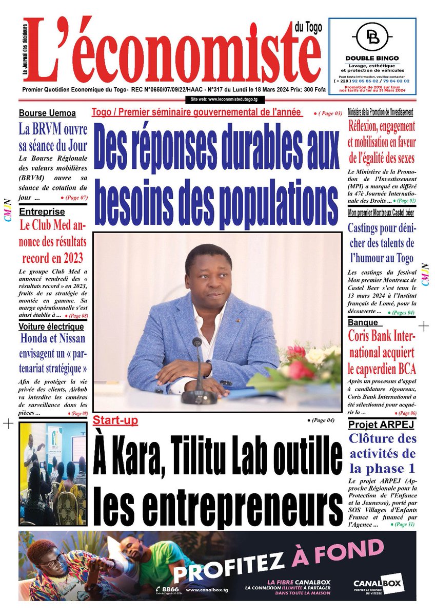 #Togo 

Infos du jour

#Denyigban