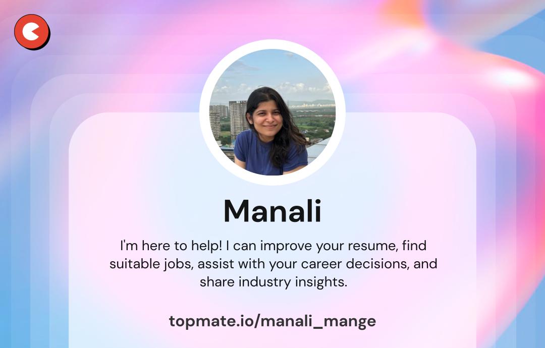 It's been a while since I shared my lnkd.in/d3bwtqvq, so here it goes 🙌🏼

Let's connect!

#manalimange #CareerGrowth #careeradvice #letsconnect #tipsforlife #growthmindset