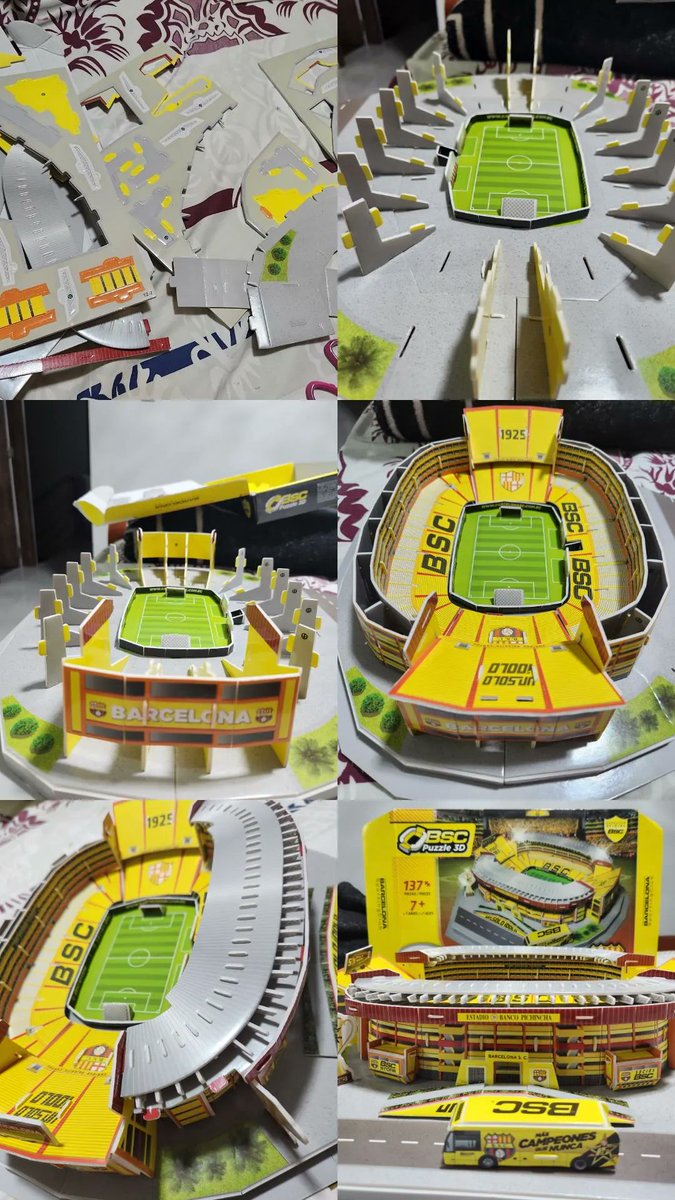 PanCordova's tweet photo. Hasta que lo terminamos de armar con Emma, lindo el templo del fútbol Ecuatoriano 💛🇪🇨✅️ @BarcelonaSC @sociosbsc #BSCsentimientoNoModa #BSC https://t.co/1CcKVprVTz