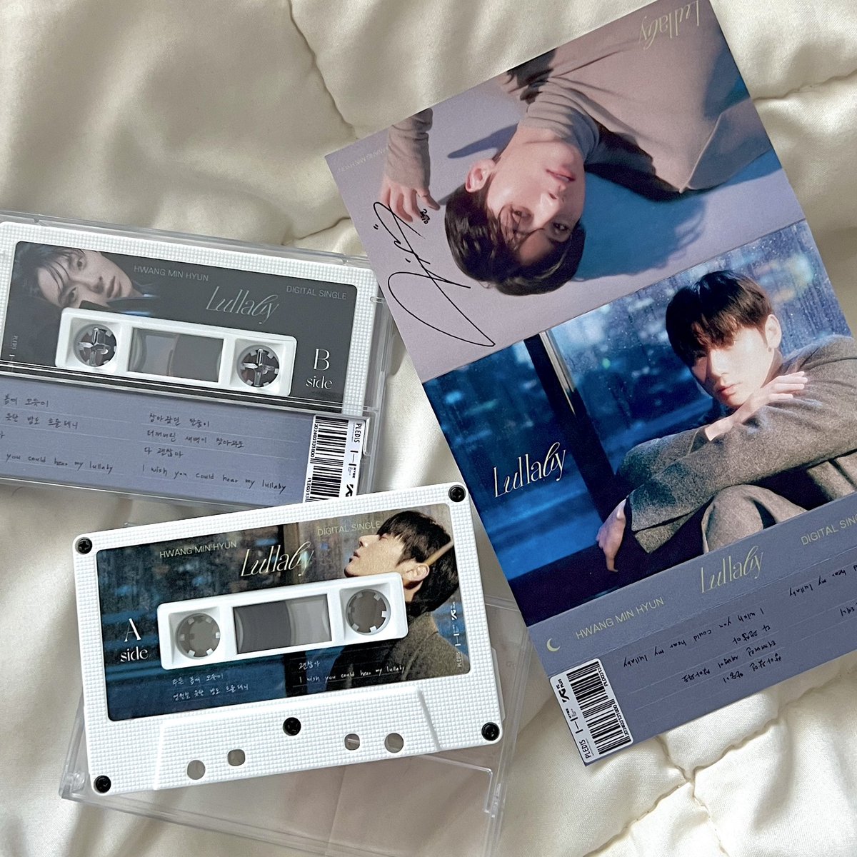 디싱이라 앨범이 없어 아쉬운 마음에 개인소장용으로 만든 카세트테이프인데 많은 관심주셔서 감사해요🧡

🍑
본 게시글 #RT 2분께
카세트테이프를 나눔합니다!
많은 참여부탁드려요

(공테이프고 플라스틱케이스라 기스가 있으며 핸드메이드라 조금 허술합니다..ㅎ)

#황민현 #HWANGMINHYUN #Lullaby