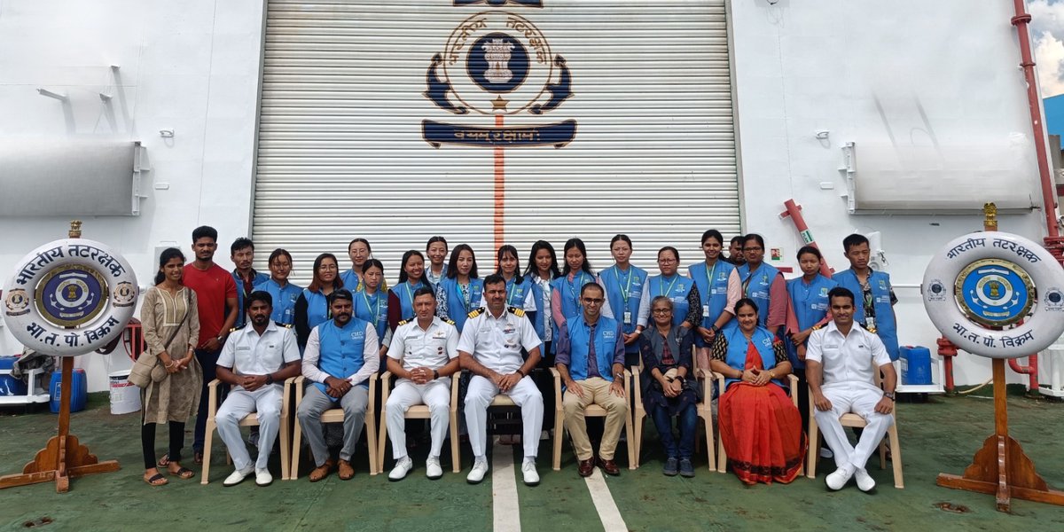 On Board ICGS Vikram with our MPH scholars ! #DefenceForces