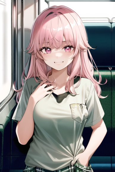 「1girl train interior」 illustration images(Latest)