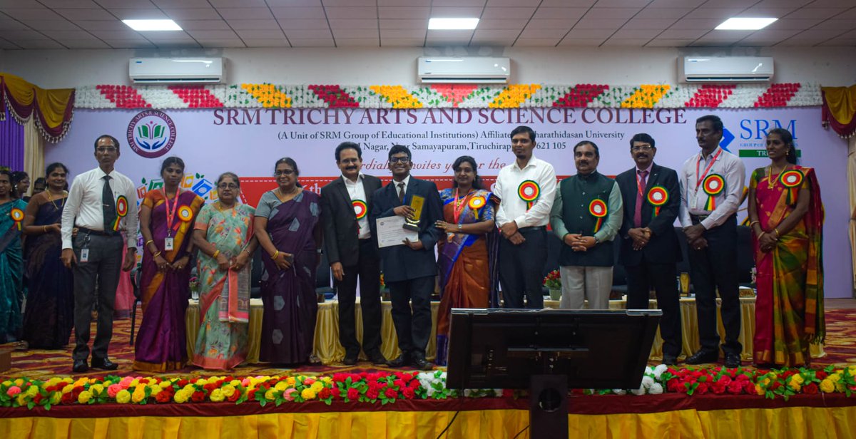 trichysrmarts's tweet photo. The 6th Annual day and Sports Day Celebrations of SRM Trichy Arts and Science was held on 16th March,2024  in SRM Auditorium. 
Dr. G. Ilango Vice-Principal (Administration) delivered the welcome address.  
#srmasctrichy
#artsandsciencecollege
#trichysrmarts https://t.co/IZu7qBcpy1