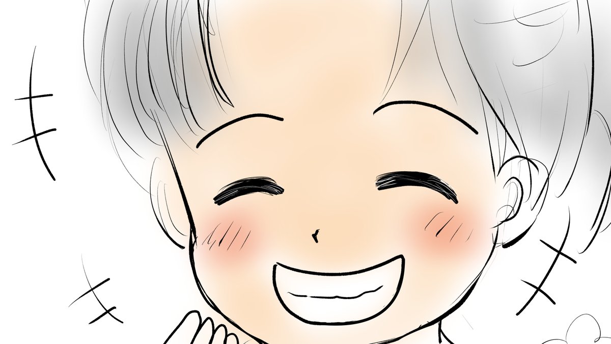 昨日描いた絵です( ゜Д゜)                     
恋の魔法とおまじない719-3完成 
福娘童話集様昔話「若様は一人」ラフ
2枚目昨日のラフの笑顔が気に入らなくて描きなおしました    
#恋の魔法とおまじない 