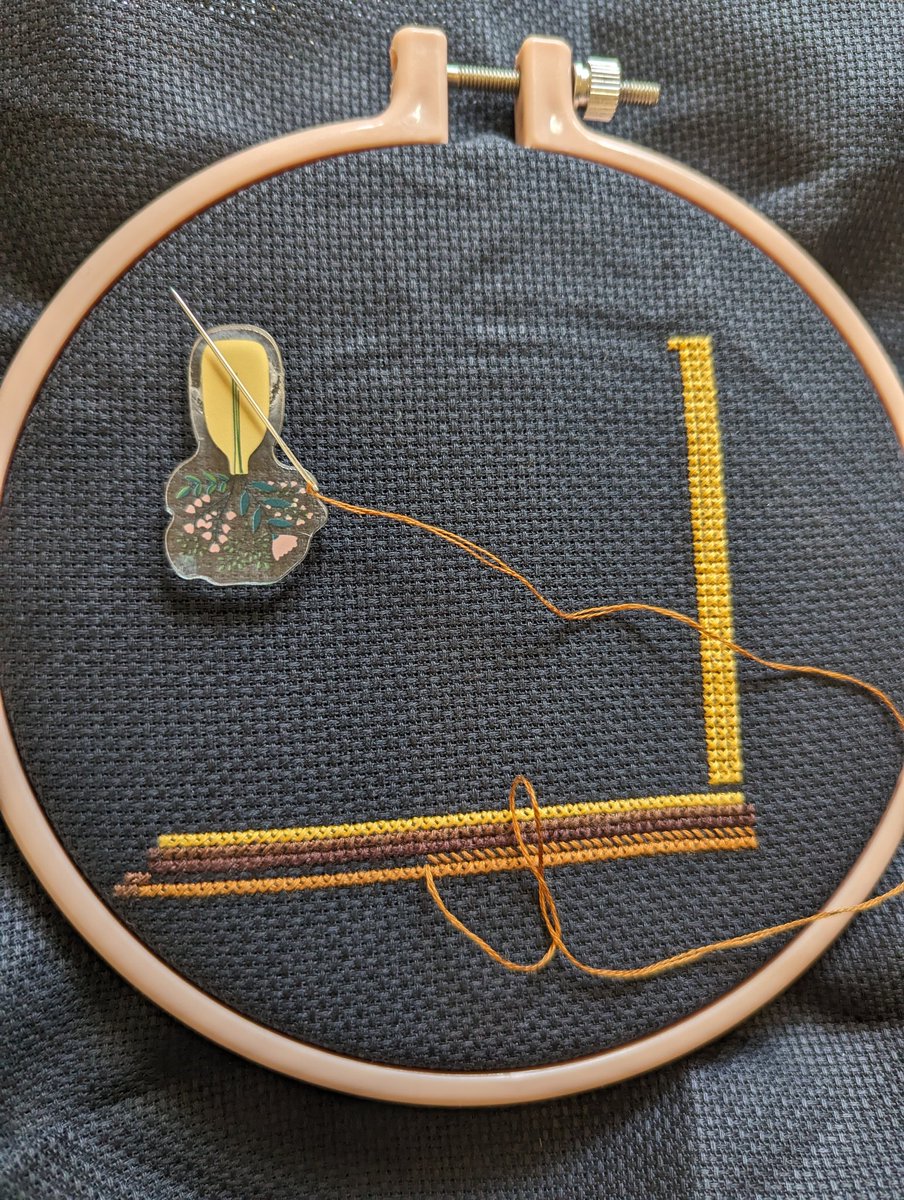 started a new girlie yesterday! hopefully this one won't take as long as usual. any guesses on what the finished piece will look like...? 👀👀👀 #crossstitch #embroidery #xstitch #crossstitchkitdesignedbydimensionsownedbysimplicity
