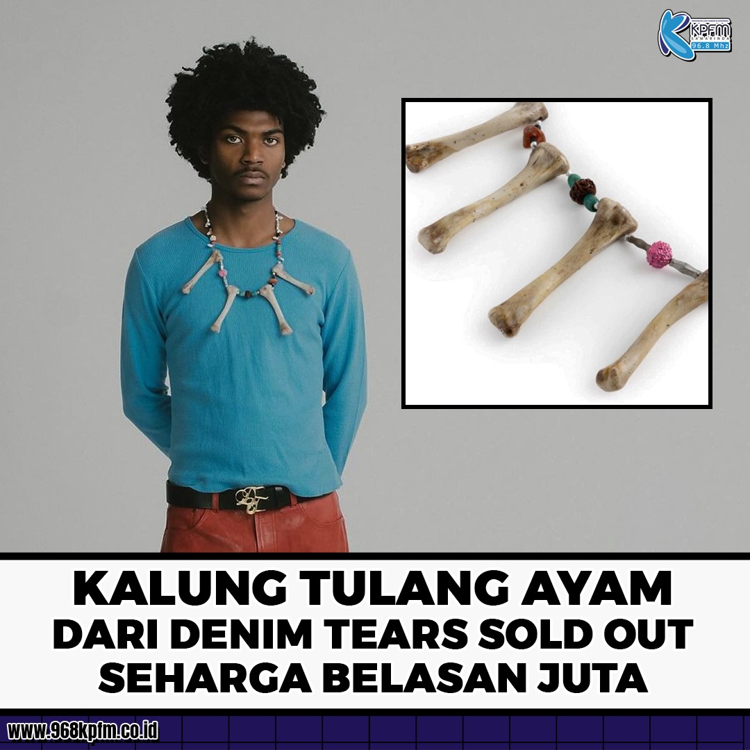 Denim Tears, brand fashion yang didirikan oleh Tremaine Emory pada tahun 2019 baru-baru ini merilis koleksi Spring 2024 mereka yang berjudul "Kiss My Grits" 
Dari sekian koleksi, handmade chicken bone necklace merupakan koleksi buatan tangan dari bahan tulang ayam asli