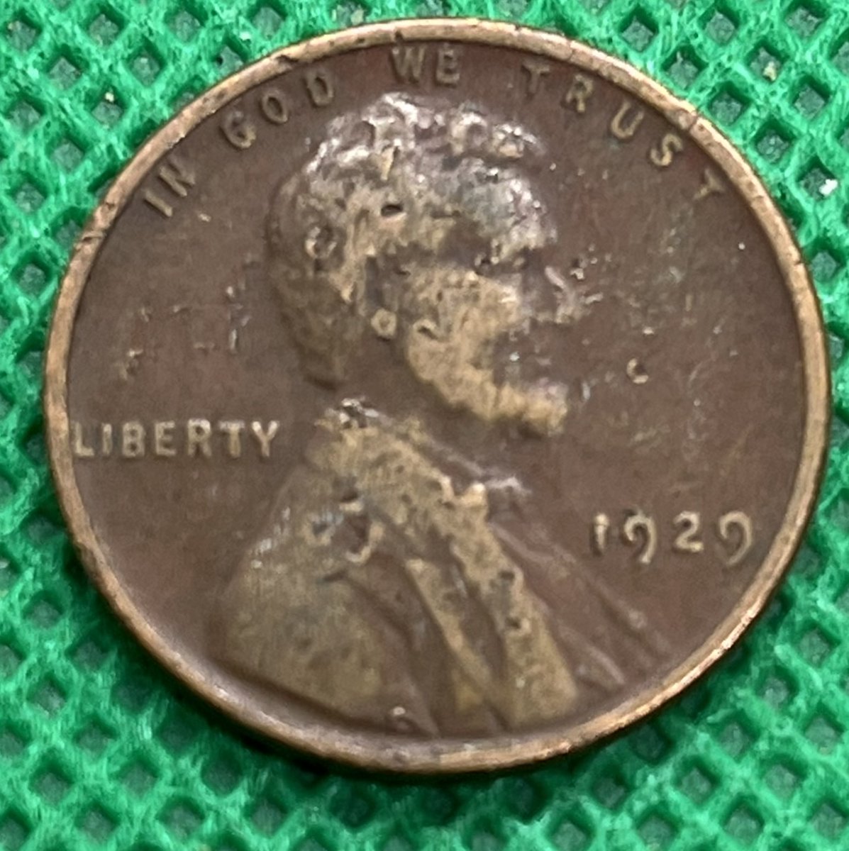 I found wheat pennies from five decades in the same box. A pretty worn 1929.