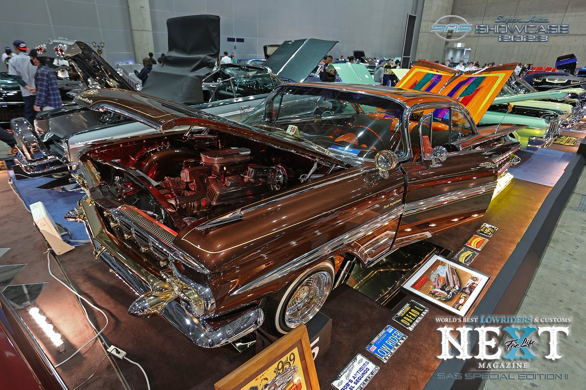 foelifemagazine's tweet photo. Foe Life NEXT Magazine
SAS 2023 Special Edition…
Coming soon.
Please look forward to it !
https://t.co/sAmUjsHMO1

Photographer @chillout___5  

Dope 59
#dreadlionscc

#superautoshowcase2023
#sas2023 
#foelifenextmagazine
#lowrider #lowriders #lowriding 
#japan #losangeles https://t.co/2xXbMMfpeo