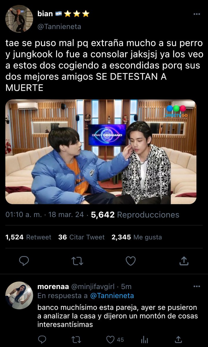 makeitkookv's tweet photo. GRAN HERMANO ⛧ kooktae &amp; yoonmin au

en un programa donde el amor y el juego colisionan, cuatro participantes se ven involucrados en una guerra llena de odio y pasión, sin saber lo peligroso que puede ser llevarlo todo demasiado lejos.

#yoonminau #kooktaeau https://t.co/5oOK9bmAS9
