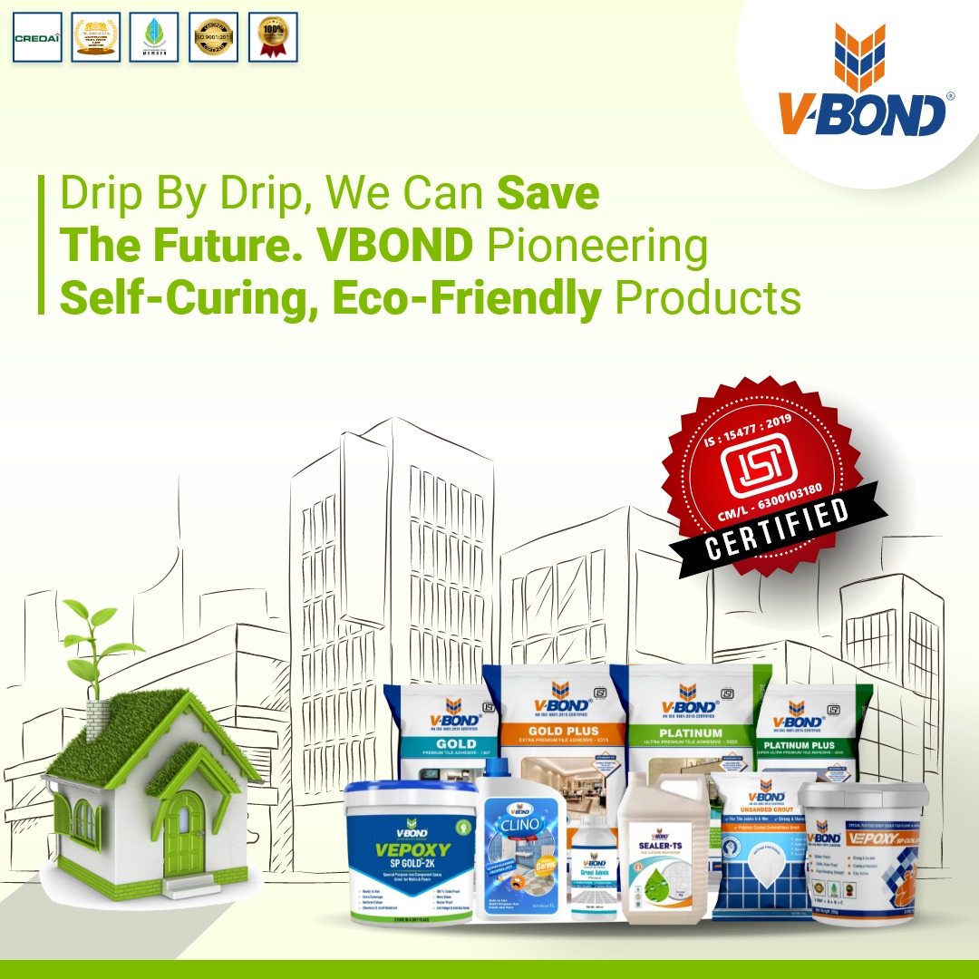 value_bond's tweet photo. Drip by drip,we're sculpting a sustainable future with VBond's pioneering solutions.💧🌱 Our self-curing,eco-friendly products are leading the way towards a greener tomorrow.Let's build a world where every drop counts.#GreenSolutions #vbondmagic #tileadhesives #epoxygrouts #vbond https://t.co/pBpx2vjf4v