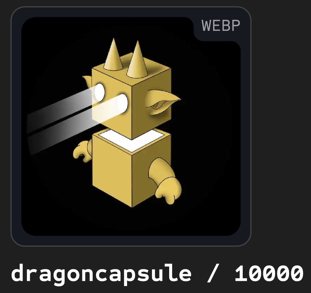 AtomicalsDragon's tweet image. 🐉 🐉 Just spotted an easter egg - #DragonCapsule #10000 has been minted! Hats off to the new diamond-handed legend in🚀, the Dmint has no privicy, damn😎

View all DragonCapsules at the URL: wizz.cash/dmint/dragonca…
Dmint Guide here: docs.dragoncapsule.xyz