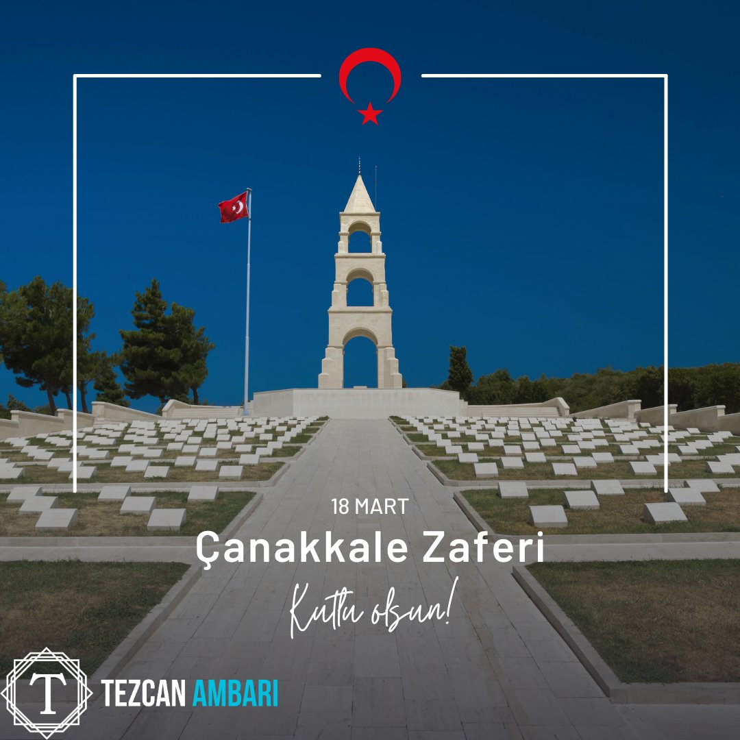 🇹🇷'Çanakkale geçilmez' diyen, başta Başkomutan Gazi Mustafa Kemal Atatürk olmak üzere aziz şehitlerimizi rahmet ve minnetle anıyoruz.