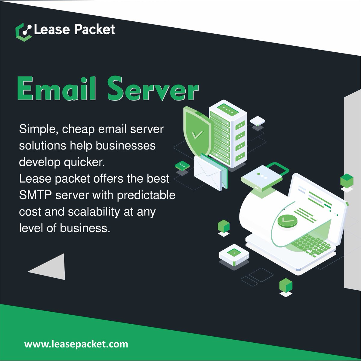 Take control of your communication with Lease Packet's Email Server solutions. Customizable, secure, and ready to scale with your business. Start sending with confidence today! 
#emailserver #server #email #mail #serverprovider #emailserverprovider #mailserver #leasepacket