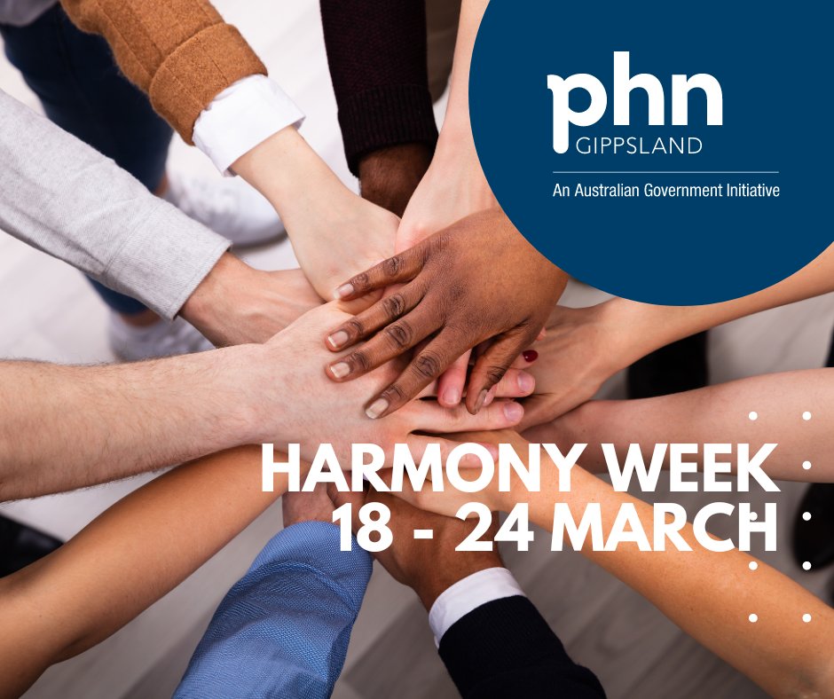 It's Harmony Week! Did you know the top five languages spoken in Gippsland other than English are Italian, Mandarin, German, Greek and Punjabi? You can find more about our diverse populations here abs.gov.au/.../find.../qu…