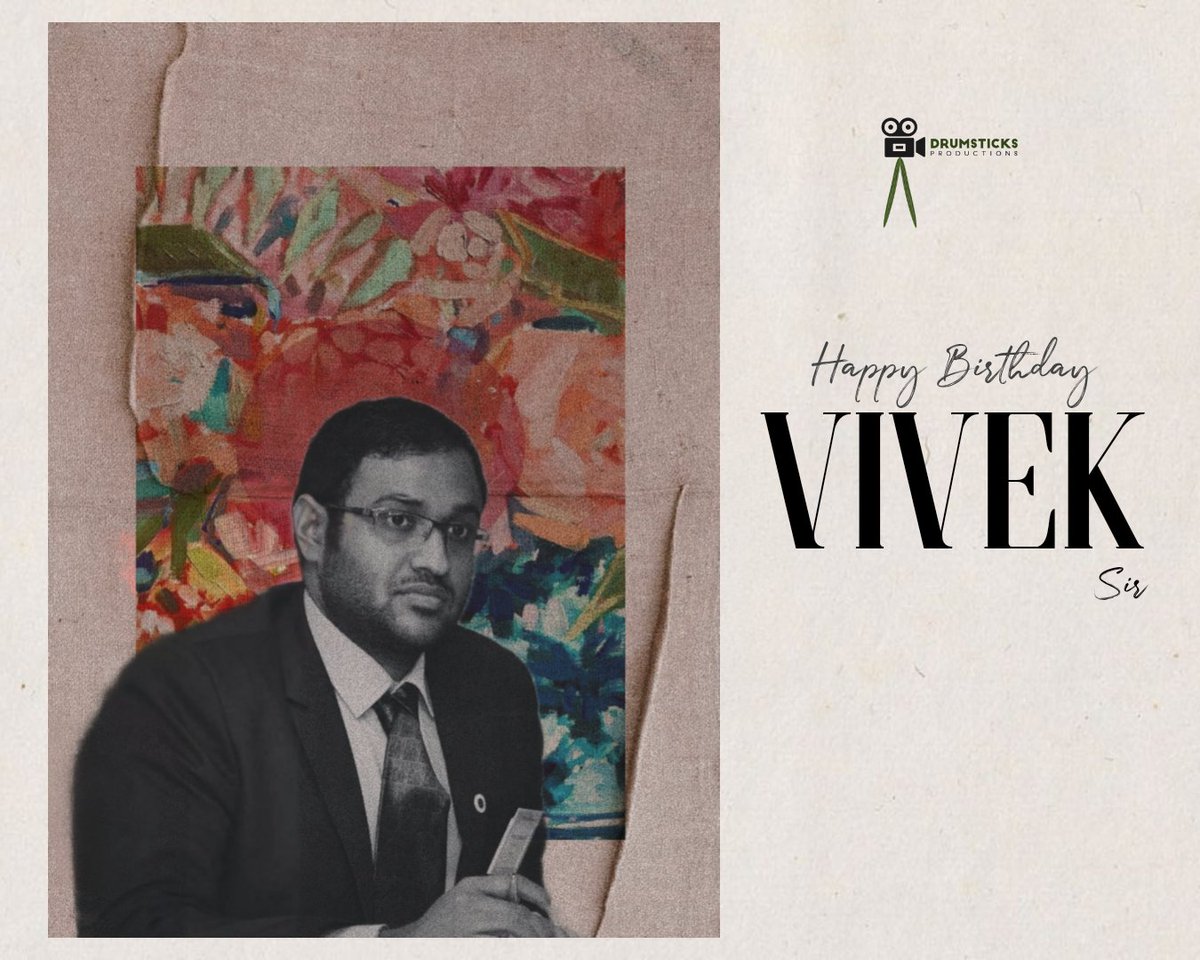 On this special day, we gather 'round, To celebrate our leader, so renowned. Mr. Vivek, our Executive Director bold, His guidance and vision, worth more than gold. Happy birthday @vivekchandarmo1 sir , Here's to another year of inspiring leadership!