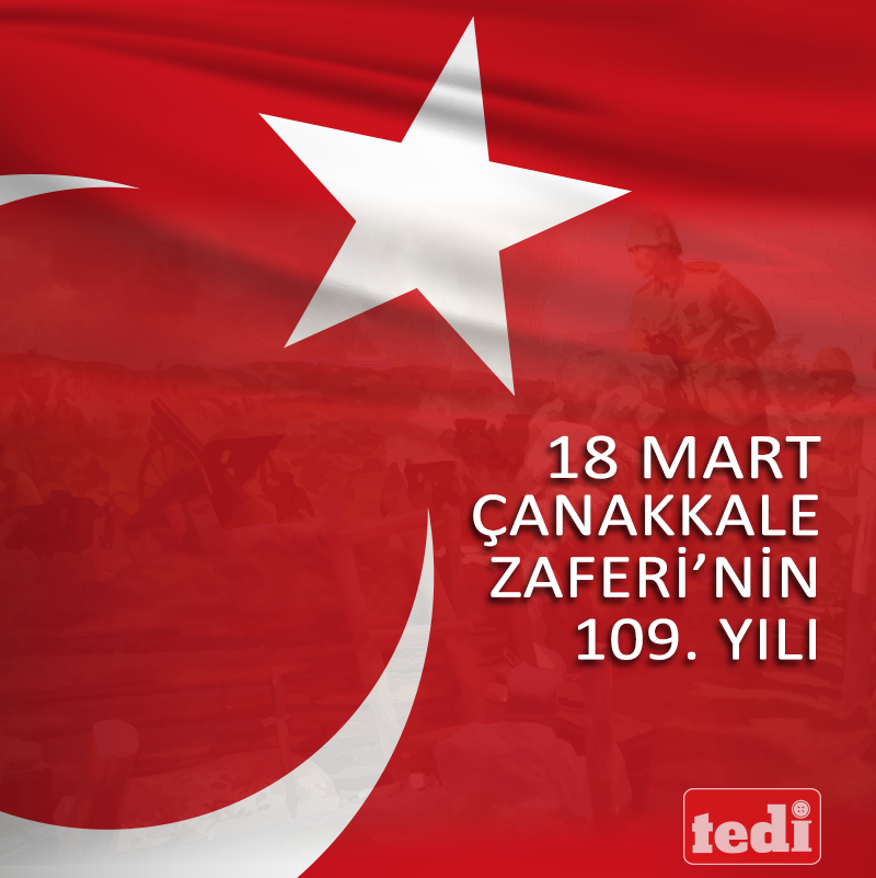 🇹🇷 18 Mart Çanakkale Zaferi'nin 109. yıl dönümünde, Gazi Mustafa Kemal Atatürk'ü ve şehitlerimizi rahmetle ve minnetle anıyoruz. #ÇanakkaleGeçilmez #18MartÇanakkaleZaferi