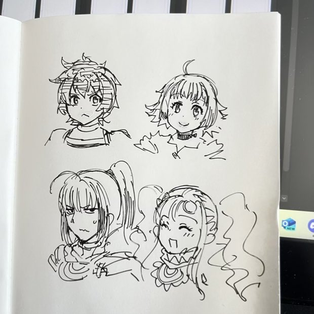 今でもエターニアキャラ資料なしで描けるかな…と思って描いてみたけど意外とイケた。 