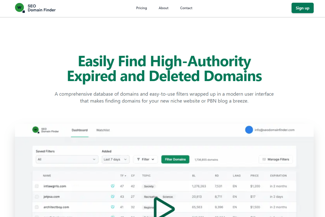 QuirkBiz's tweet image. Hunting for the perfect domain with strong SEO potential?
Look no further! Easy Blog Networks&apos; SEO Domain Finder tool is a game-changer. 💻 

(Find out in the comments)

#QuirkBizTips #DomainFinder