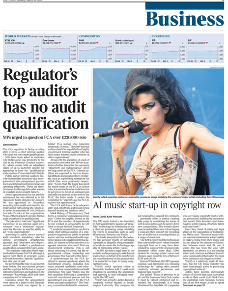HopkirkTim41290's tweet image. #TomorrowsPapersToday #TheTimesBusiness #UNQUALIFIED?