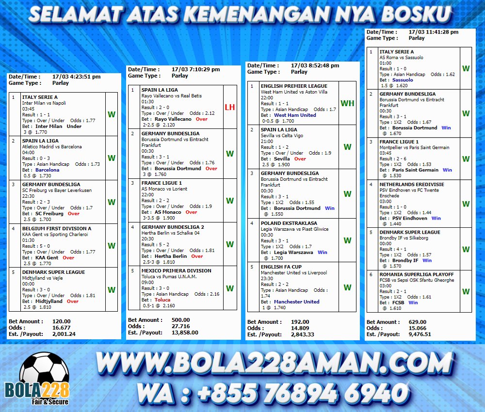 bola2281's tweet photo. SELAMAT UNTUK MEMBER BOLA228 YANG MENDAPATKAN AWARD SEMALAM
#MIXPARLAY #bola #prediksibola #prediksiparlay #prediksibolamalamini #prediksibolahariini #parlaymalamini #parlayhariini #parlayakurat #parlayjitu #beritabola #beritabolaterbaru #beritabolaterkini https://t.co/pyfZPLc5Z3