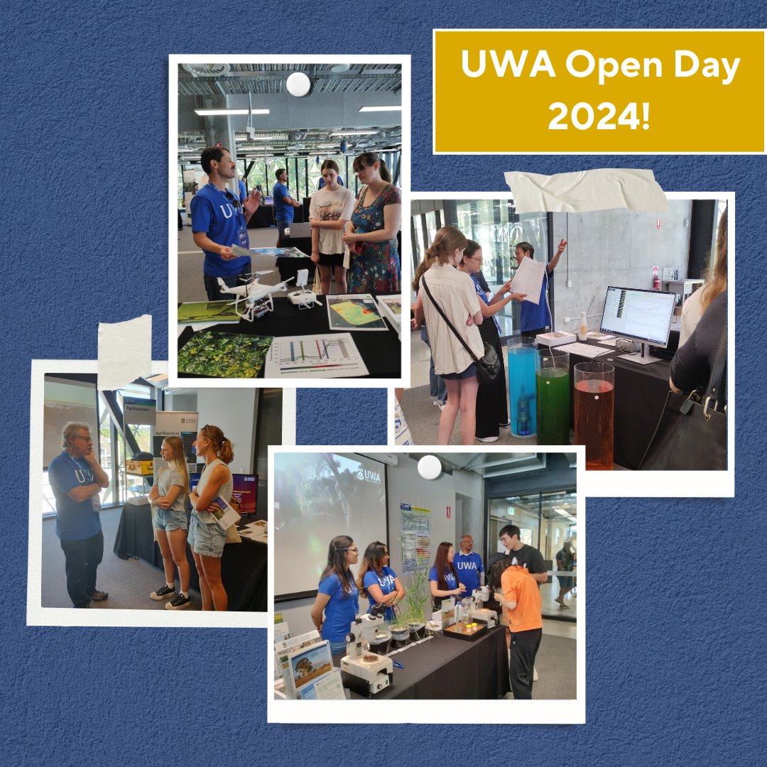 Thank you to everyone who joined us at UWA Open Day to discover the exciting opportunities available in agriculture and environmental science. The journey towards a greener future starts with all of us, and your exciting new career can start right here! #UWASAgE #UWAOpenDay