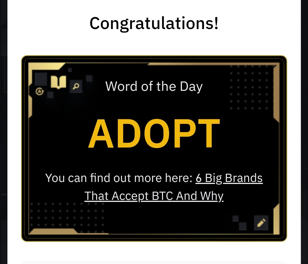 Mohgame4's tweet photo. Binance Word of the Day Answers 
Theme : Bitcoin Payments
500,000 points to be shared!
⏰  2024-03-18 to 2024-03-24
🔗 https://t.co/e6cwsFzB5G https://t.co/uRqxSCXnf9