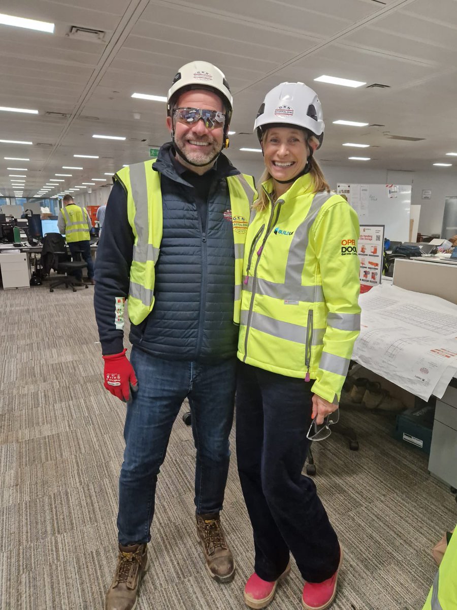 Good luck to all our @OpenDoorsWeek events standing by to receive visitors this morning - a lovely day to show off those sites, design studios and training centres ☀️ ⬇️ throwback to my last site visit with rockstar scaffolder @LeeRowswell